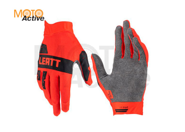 Перчатки кросс Leatt 1.5 GripR красные V23